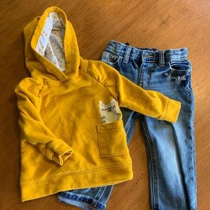 Sweatshirt and jeans bundle